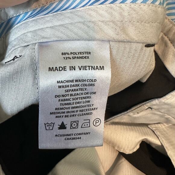 Footjoy 10 inch Stretch Flat Front Golf Short Black 36 - Picture 6 of 9